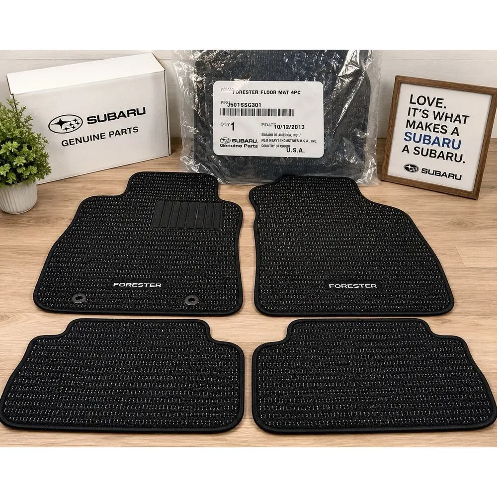 OEM Subaru Forester Carpet Floor Mats Set of 4 New J501SSG301 Genuine OEM